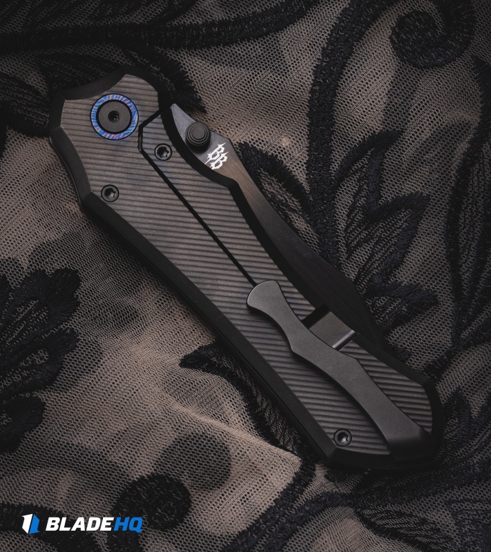 REMETTE Cathedral Frame Lock Knife Milled DLC Titanium (3.5" Satin DLC S90V)